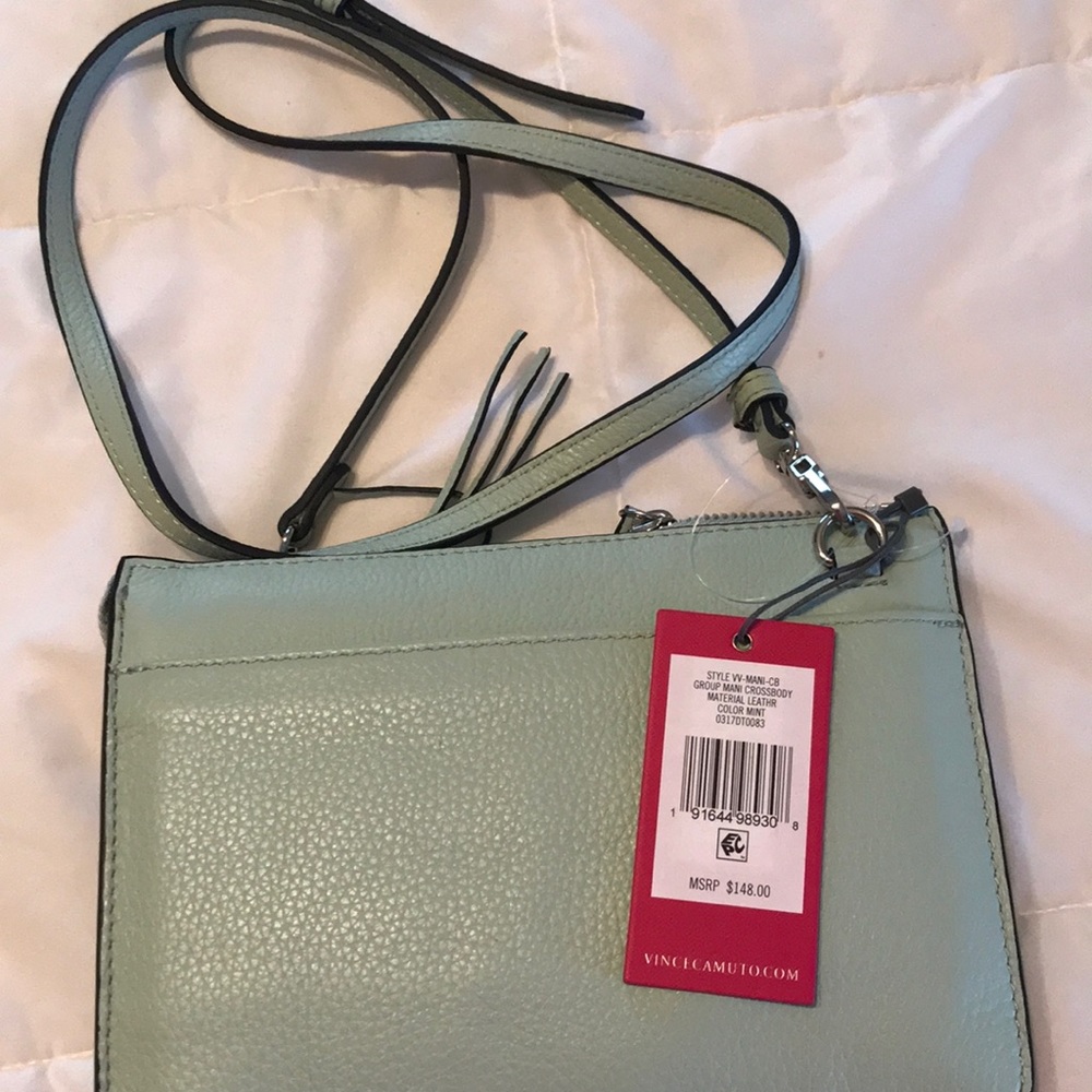 Vince Comptois Mint green small leather
